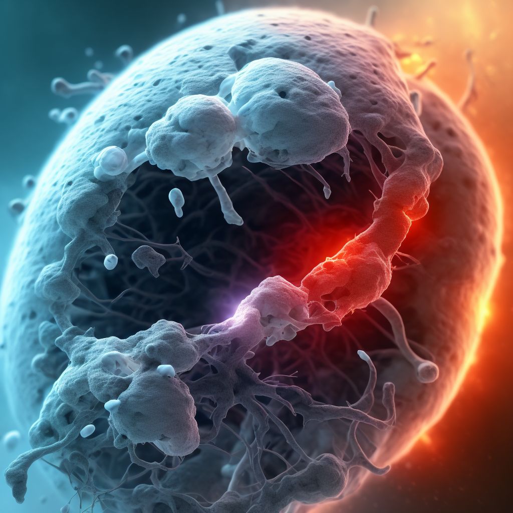 Antepartum hemorrhage with other coagulation defect, second trimester digital illustration