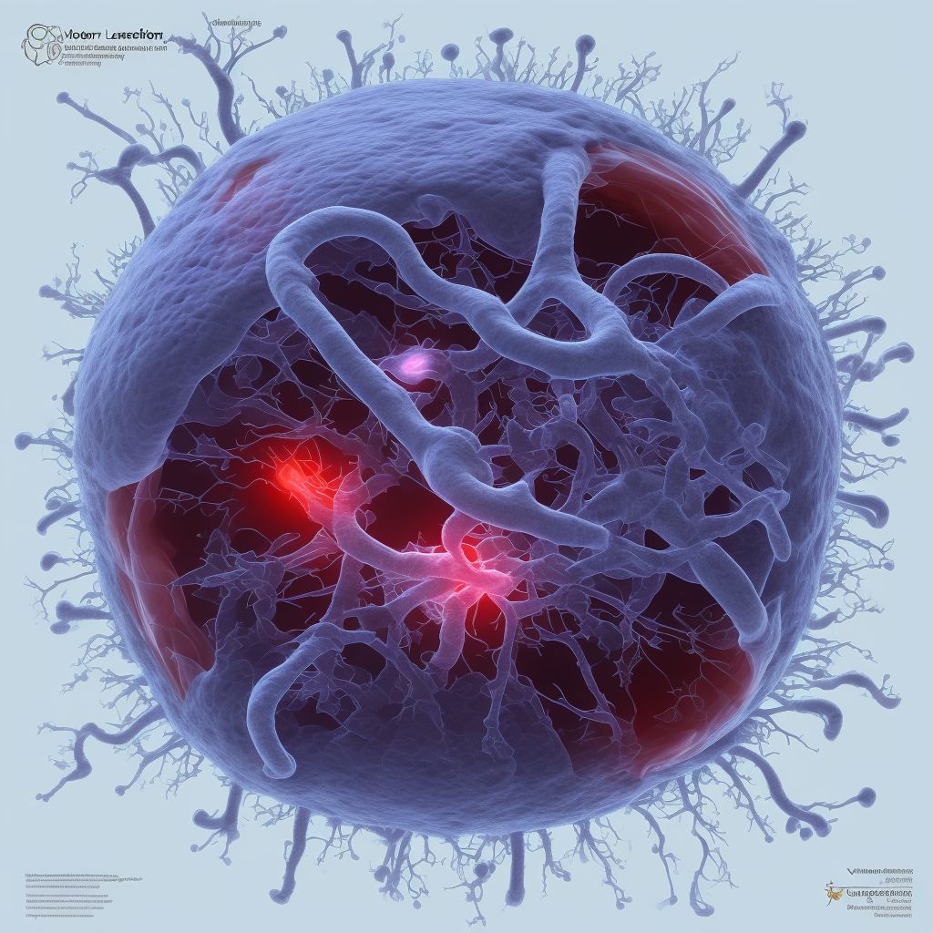 Labor and delivery complicated by vascular lesion of cord, fetus 4 digital illustration