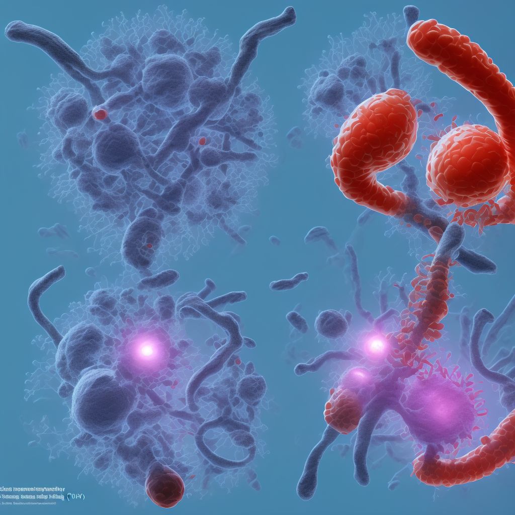 Labor and delivery complicated by vascular lesion of cord, other fetus digital illustration