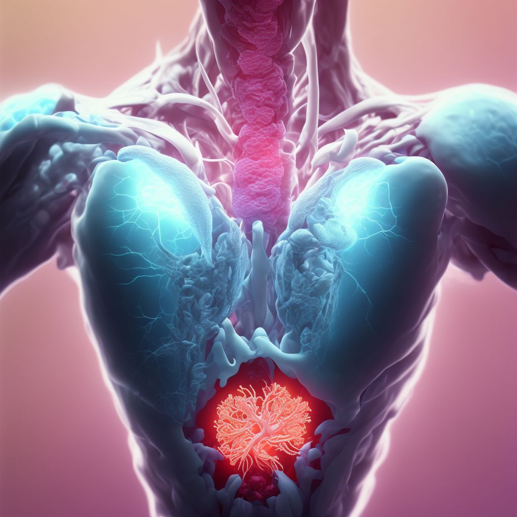 Third degree perineal laceration during delivery, IIIc digital illustration