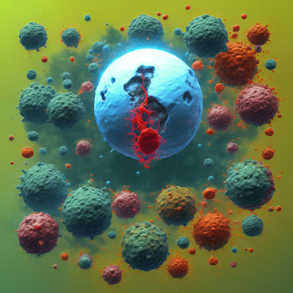 Third-stage hemorrhage digital illustration