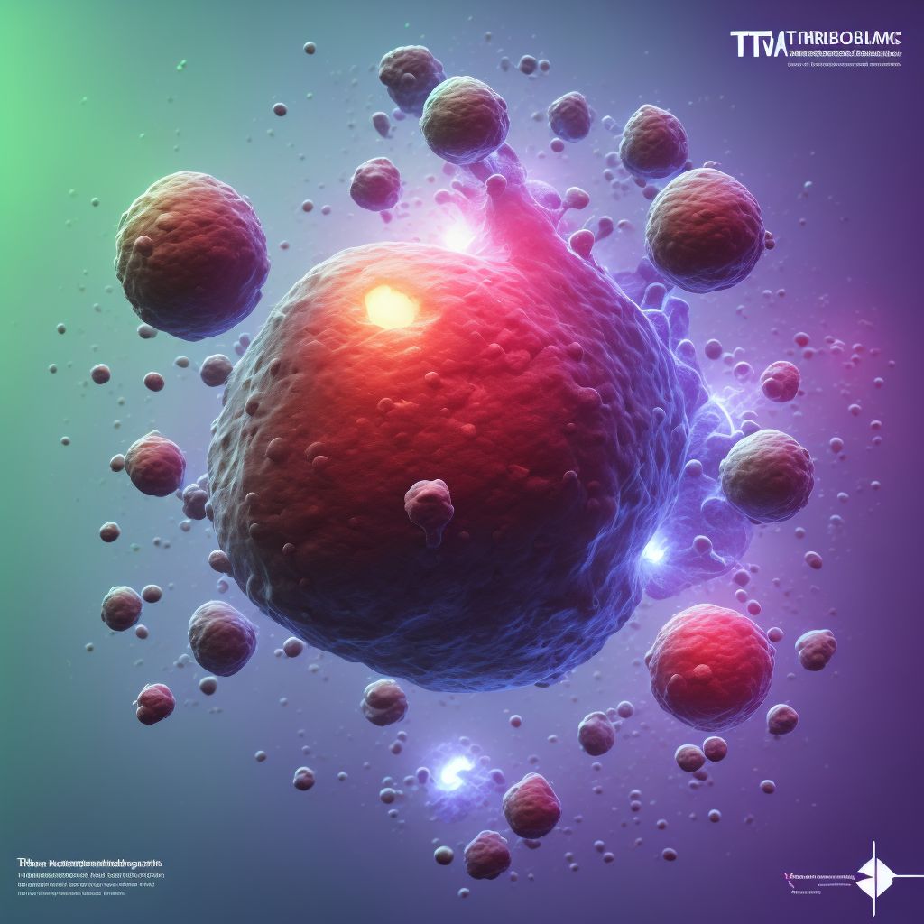 Thromboembolism in pregnancy, first trimester digital illustration