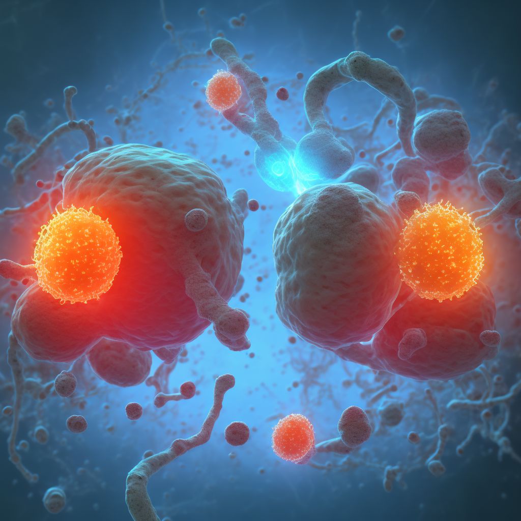 Pyemic and septic embolism in pregnancy, second trimester digital illustration