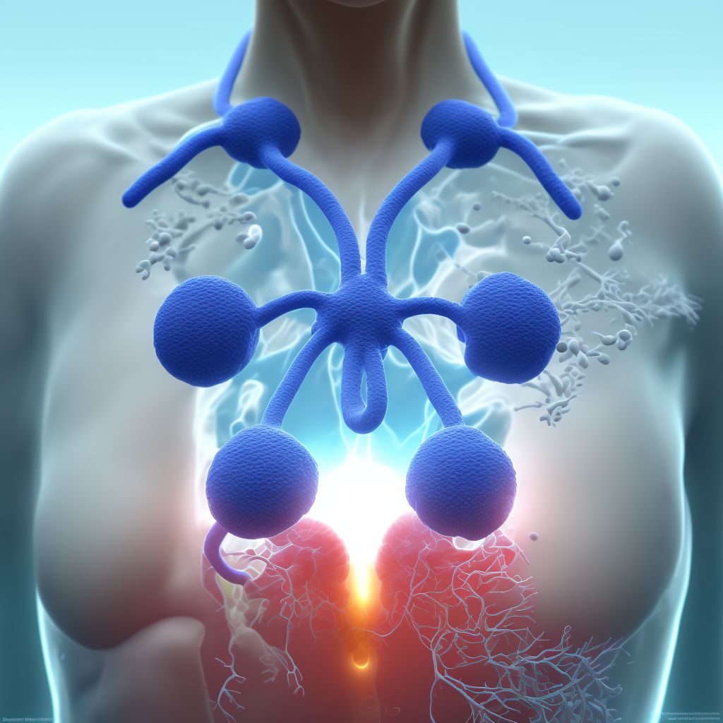 Nonpurulent mastitis associated with lactation digital illustration