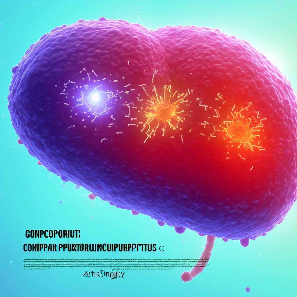 Gonorrhea complicating the puerperium digital illustration