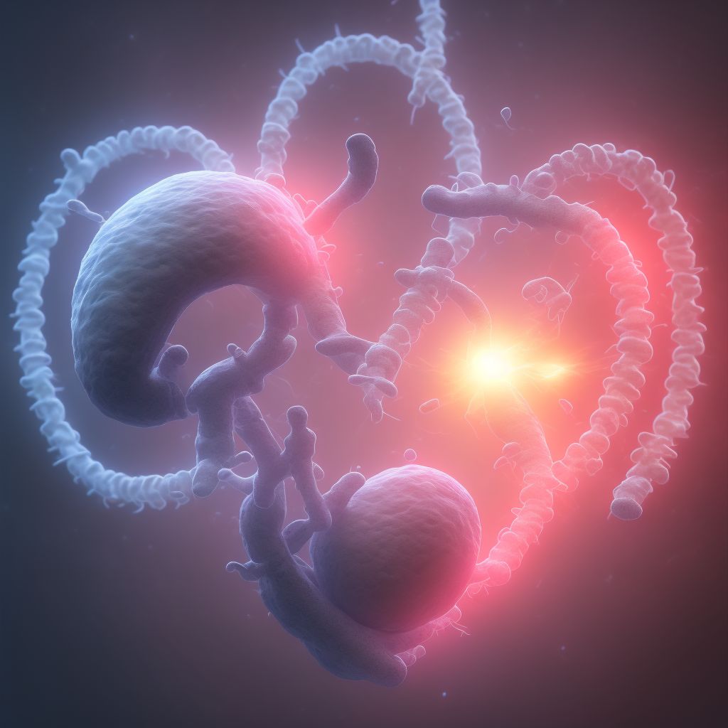 Newborn affected by abnormality in fetal (intrauterine) heart rate or rhythm, unspecified as to time of onset digital illustration