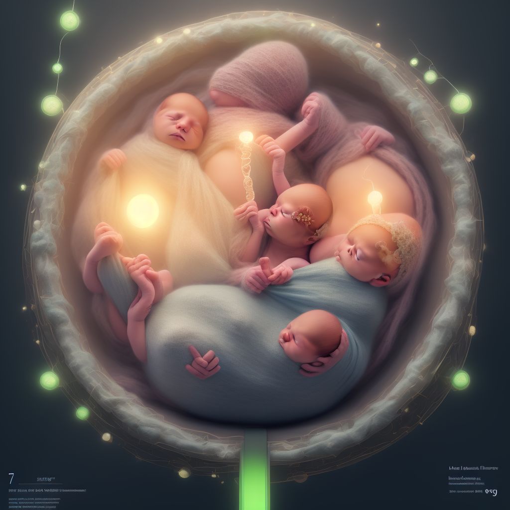 Newborn light for gestational age, 750-999 grams digital illustration