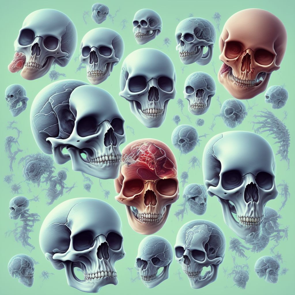 Birth injuries to other parts of skeleton digital illustration