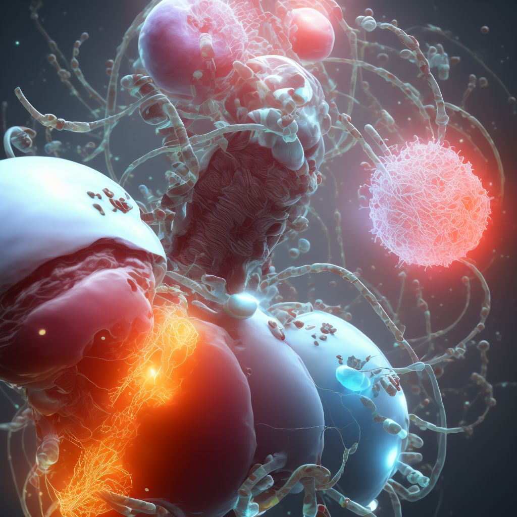 Metabolic acidemia in newborn first noted before onset of labor digital illustration