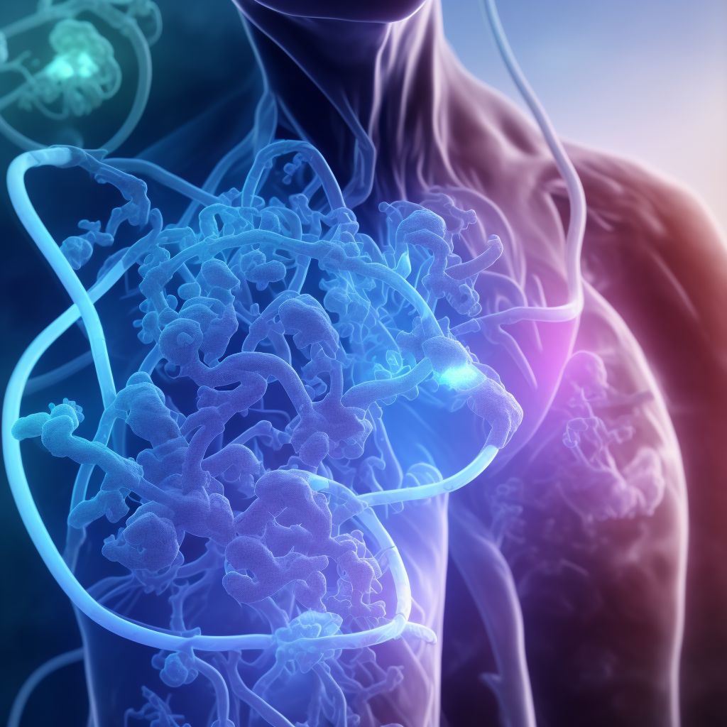 Respiratory distress syndrome of newborn digital illustration