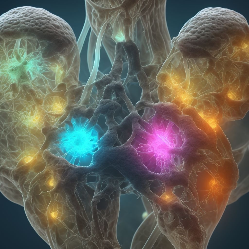 Interstitial emphysema originating in the perinatal period digital illustration