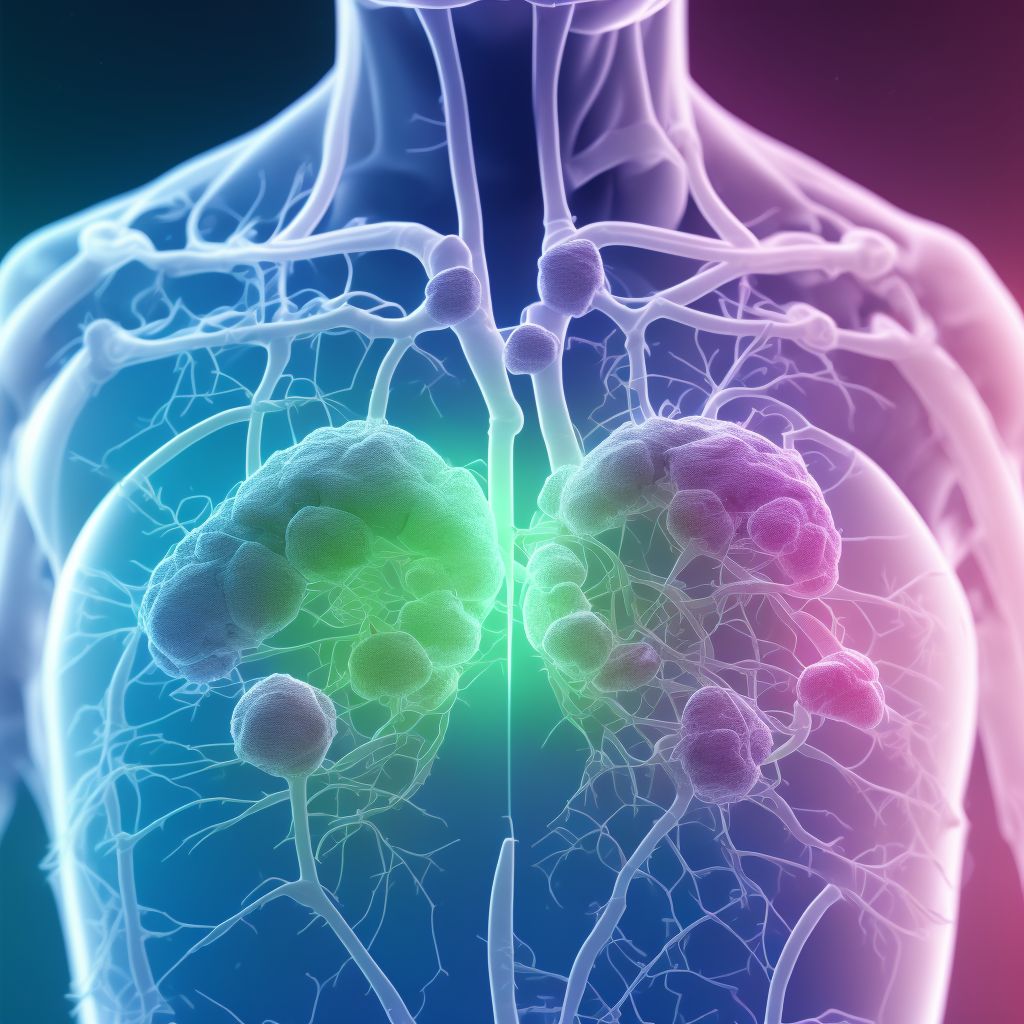 Other chronic respiratory diseases originating in the perinatal period digital illustration