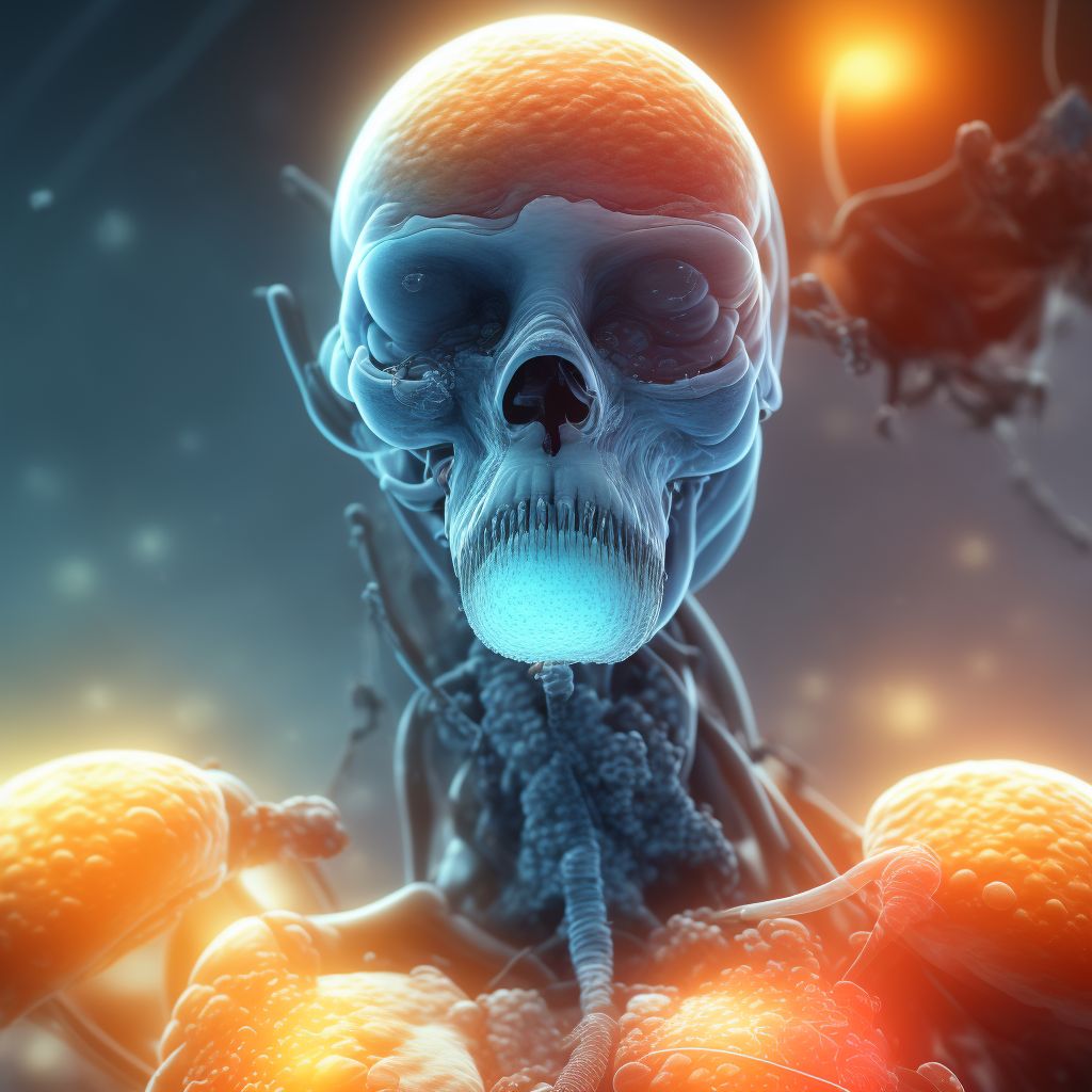 Sepsis of newborn due to other streptococci digital illustration