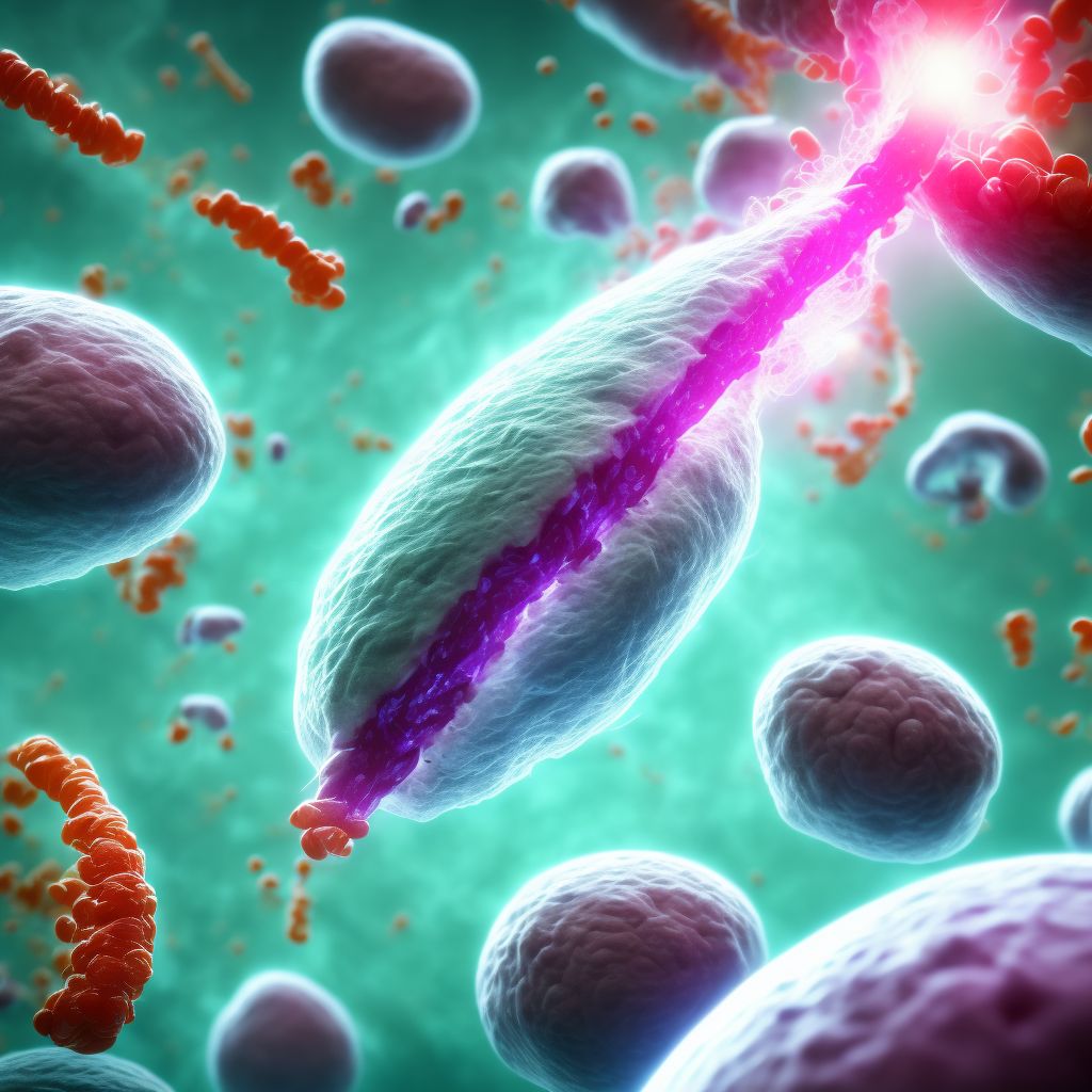 Neonatal (disseminated) listeriosis digital illustration