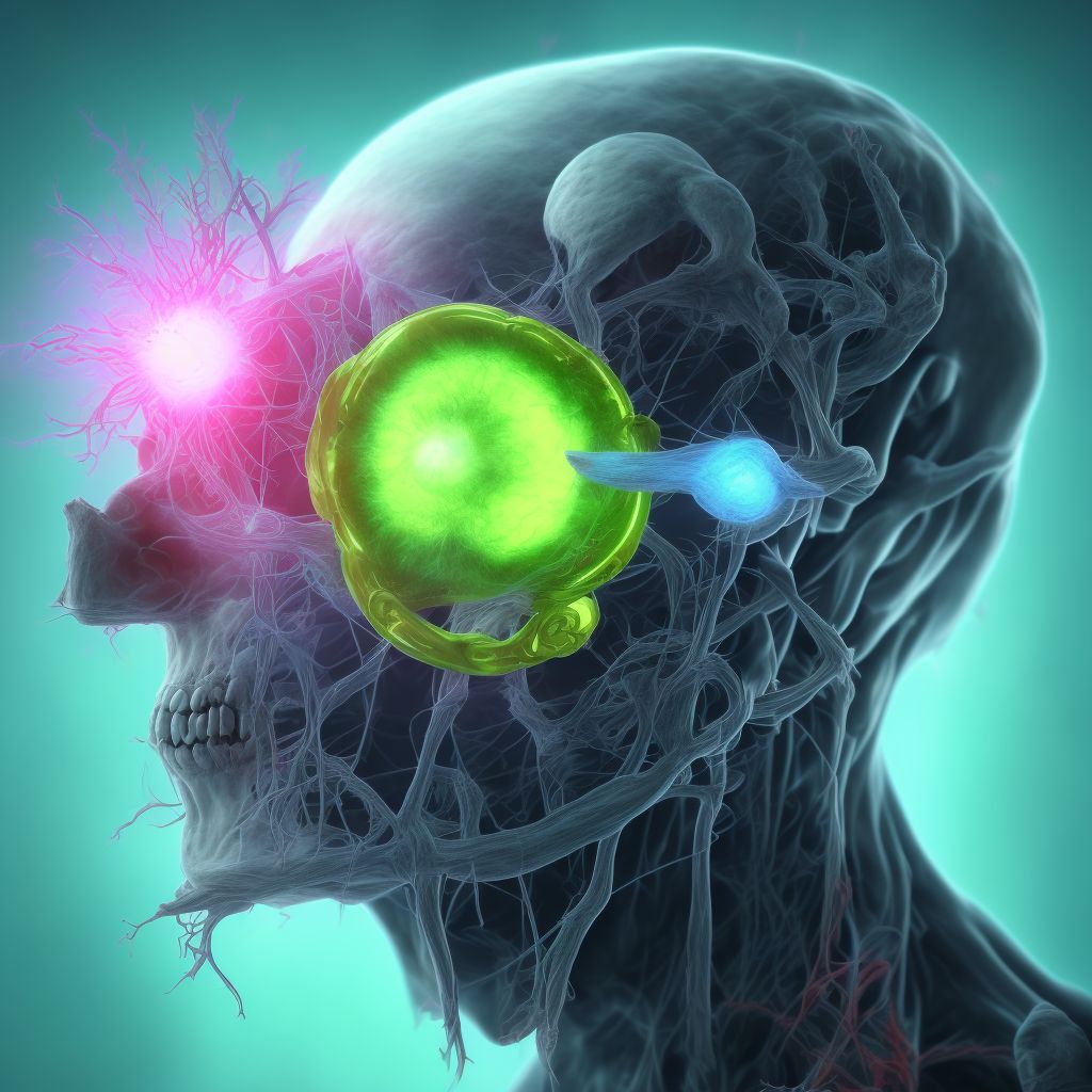 Intraventricular (nontraumatic) hemorrhage, grade 4, of newborn digital illustration