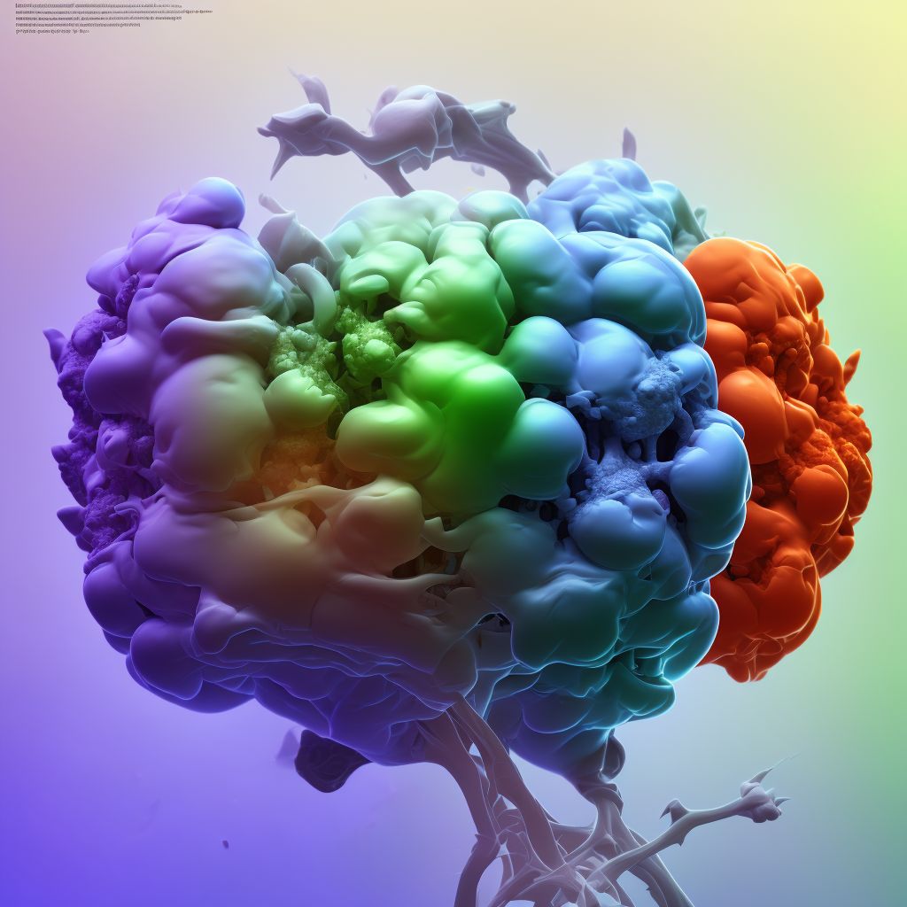 Cerebellar (nontraumatic) and posterior fossa hemorrhage of newborn digital illustration