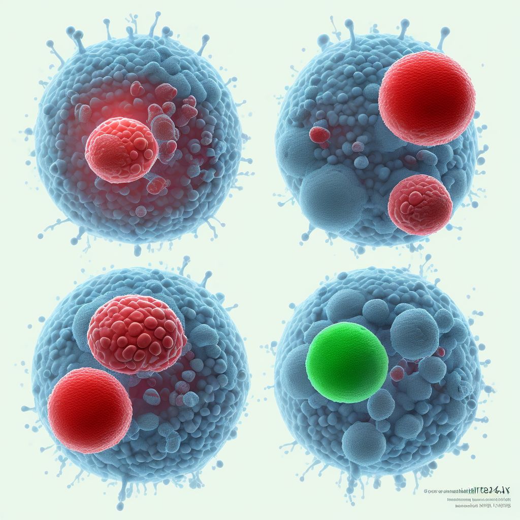 Hydrops fetalis due to other hemolytic disease digital illustration