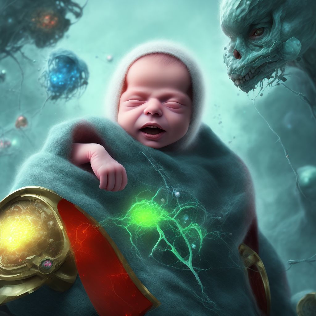 Alkalosis of newborn digital illustration