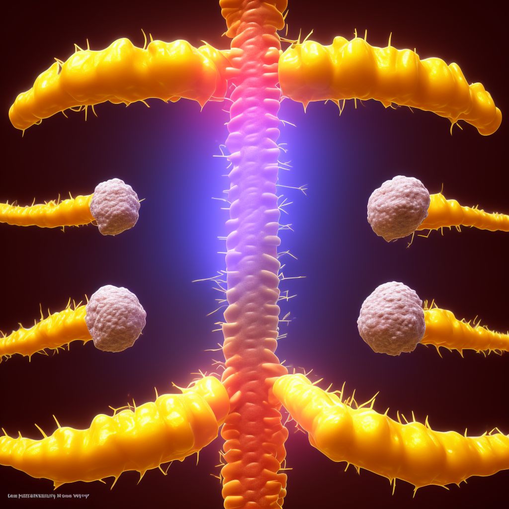 Newborn esophageal reflux digital illustration