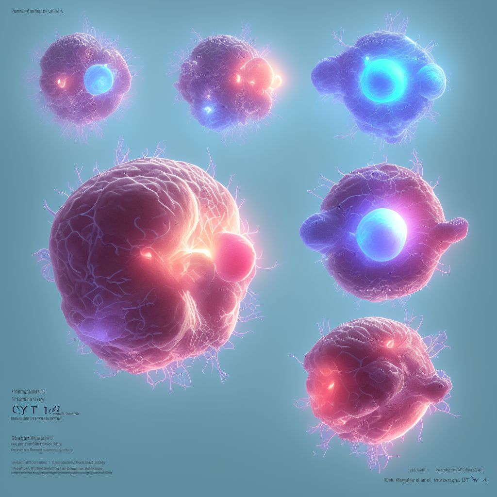 Acquired periventricular cysts of newborn digital illustration