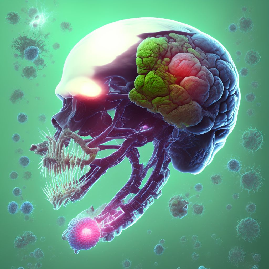 Severe hypoxic ischemic encephalopathy [HIE] digital illustration