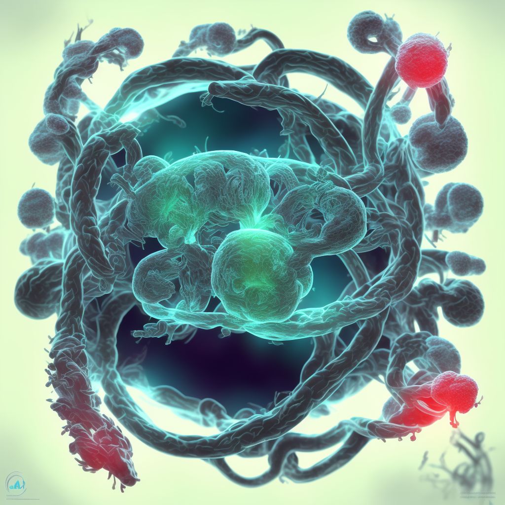 Neonatal cerebral infarction, bilateral digital illustration