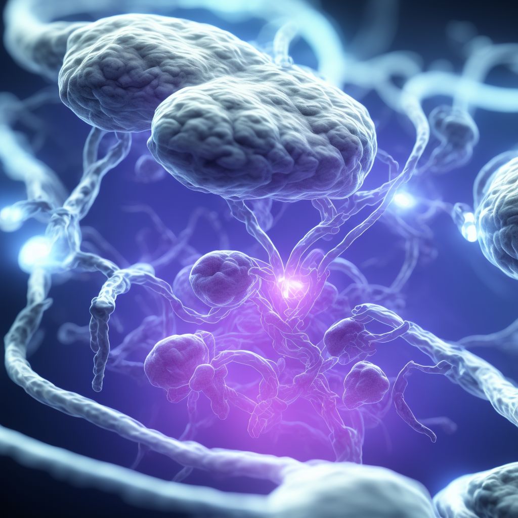 Neonatal cerebral infarction, unspecified side digital illustration