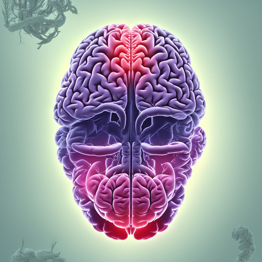 Congenital malformation of brain, unspecified digital illustration