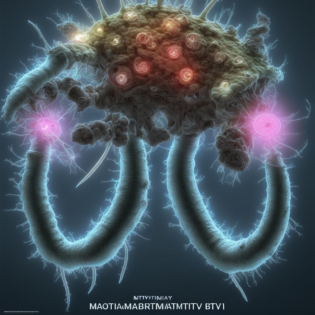 Diastematomyelia digital illustration