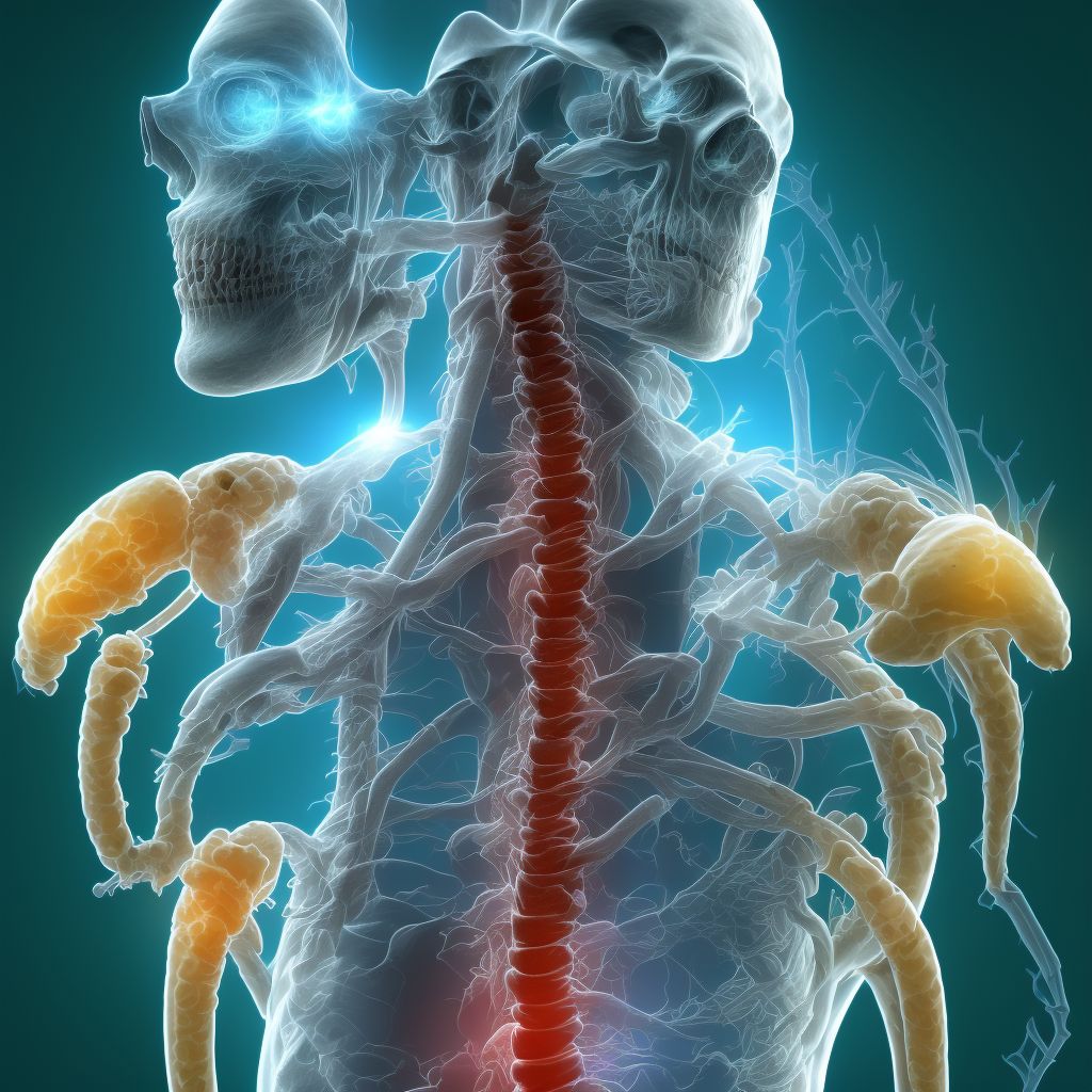 Other specified congenital malformations of spinal cord digital illustration