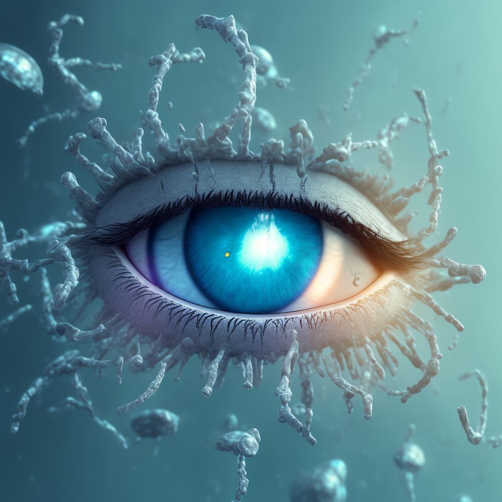 Congenital cataract digital illustration