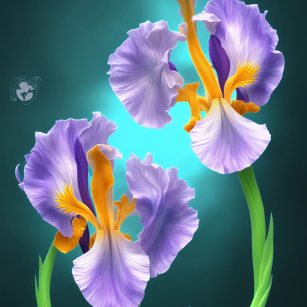 Other congenital malformations of iris digital illustration