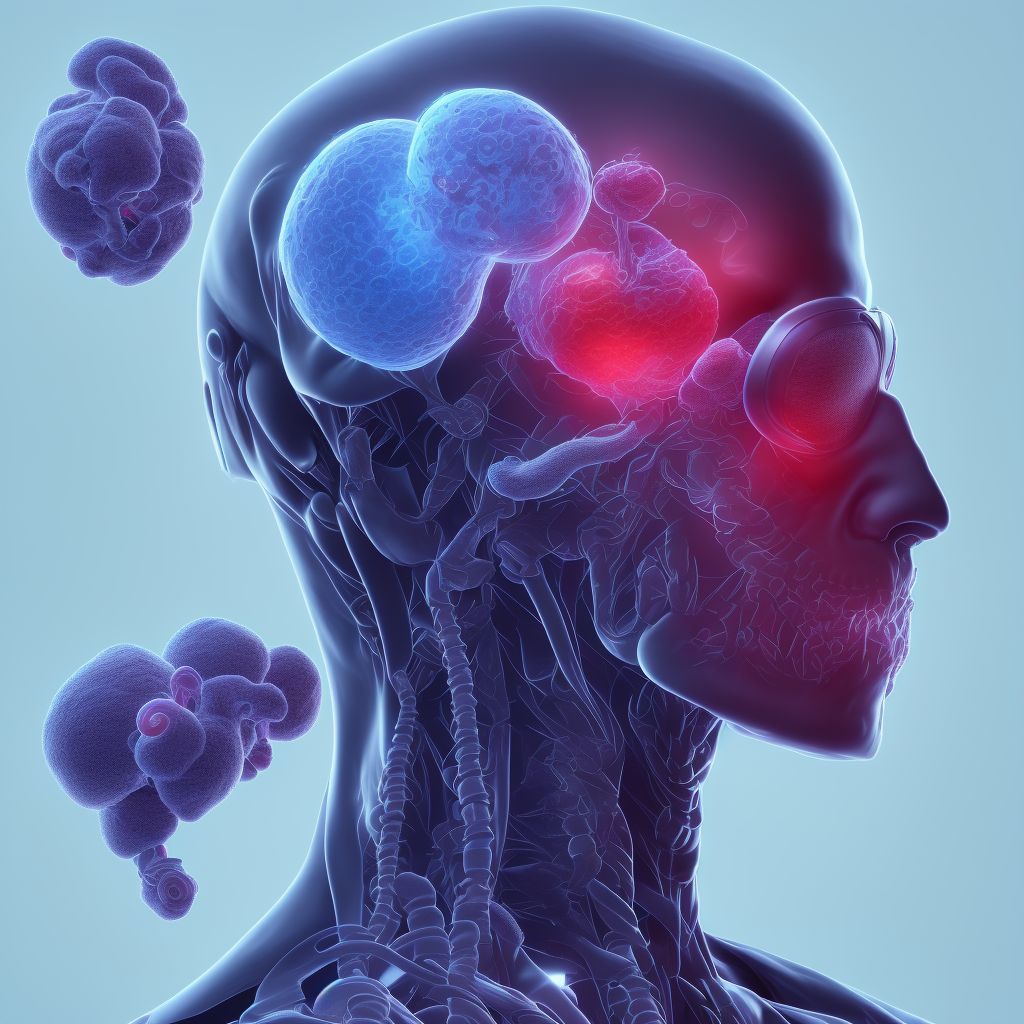 Congenital malformation of choroid digital illustration