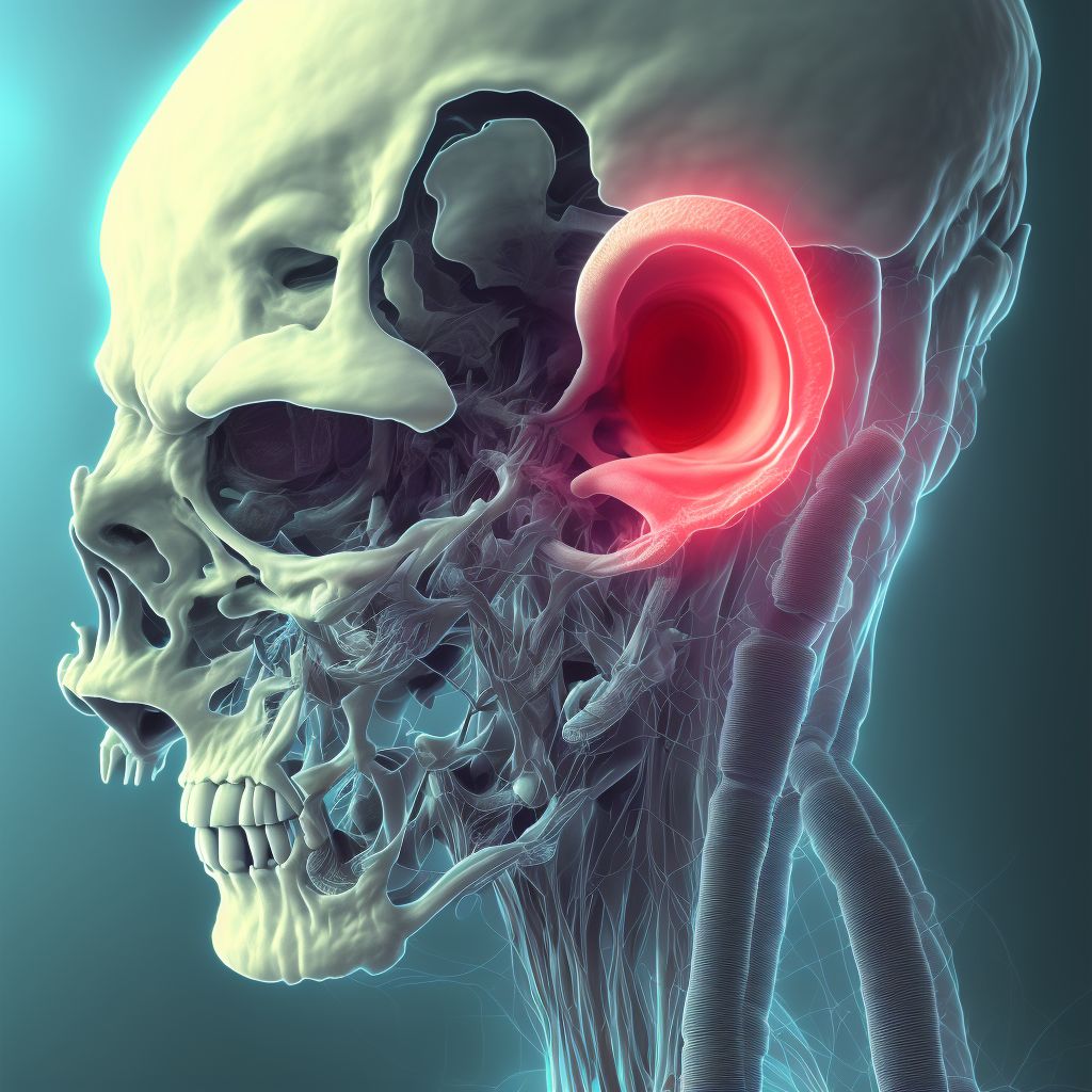 Other specified congenital malformations of ear digital illustration