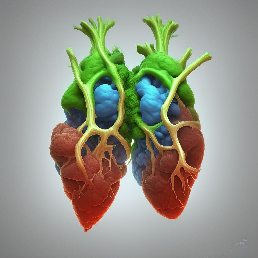 Double inlet ventricle digital illustration