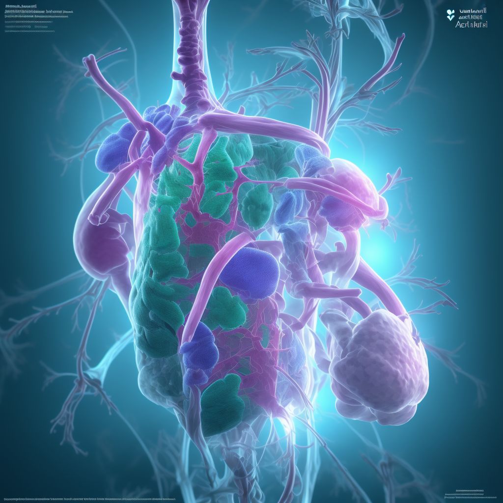 Atrial septal defect, unspecified digital illustration