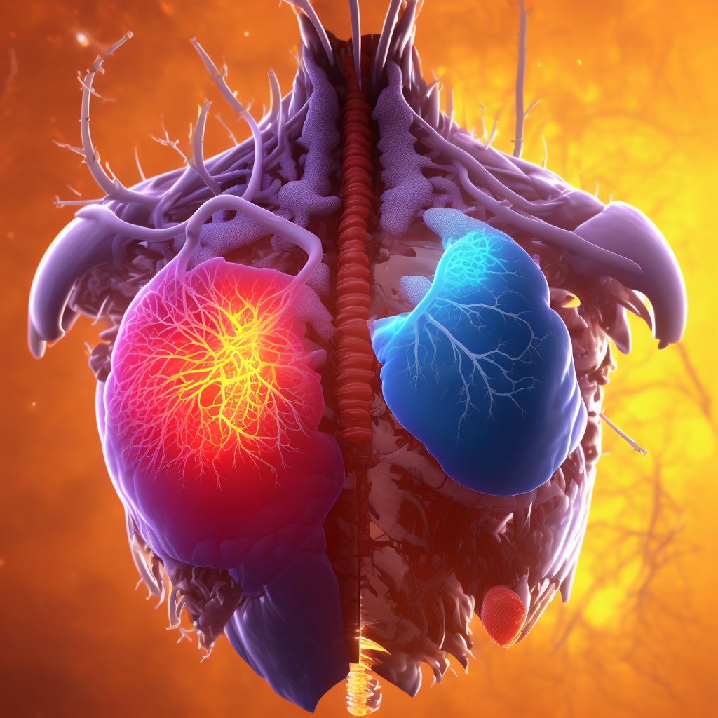 Aortopulmonary septal defect digital illustration