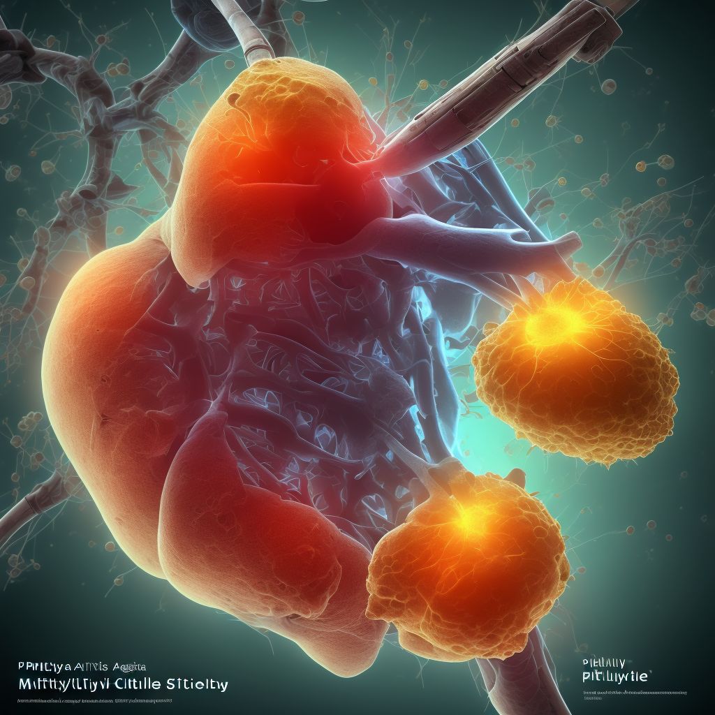 Pulmonary valve atresia digital illustration