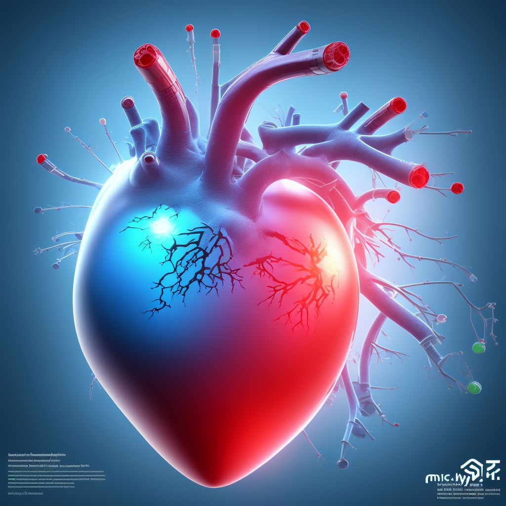 Hypoplastic right heart syndrome digital illustration