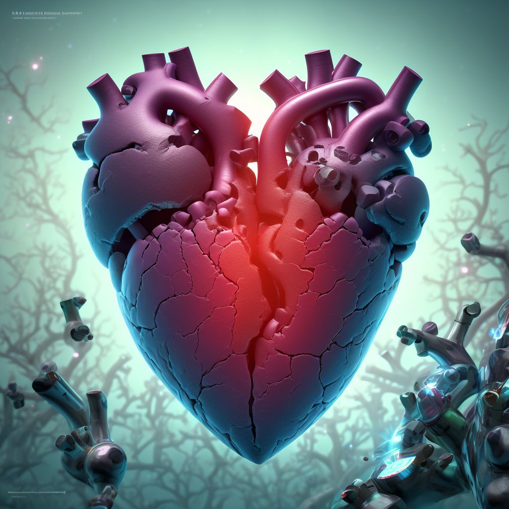 Other specified congenital malformations of heart digital illustration