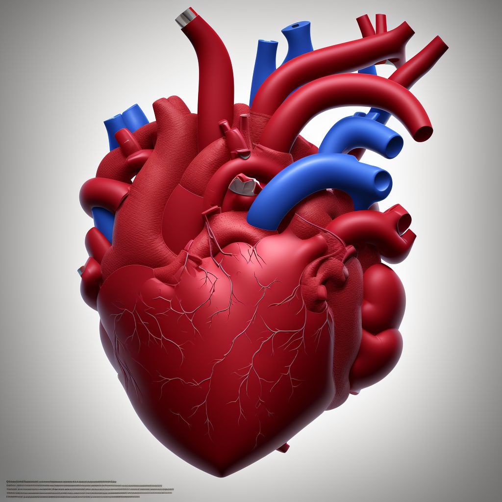 Congenital malformation of heart, unspecified digital illustration