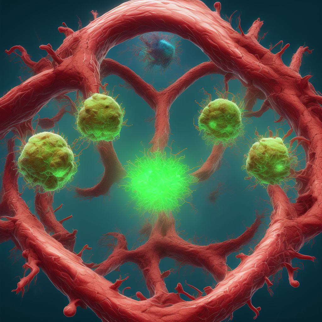 Other congenital malformations of other great arteries digital illustration