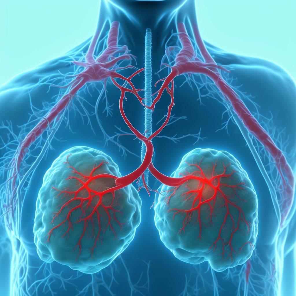 Total anomalous pulmonary venous connection digital illustration