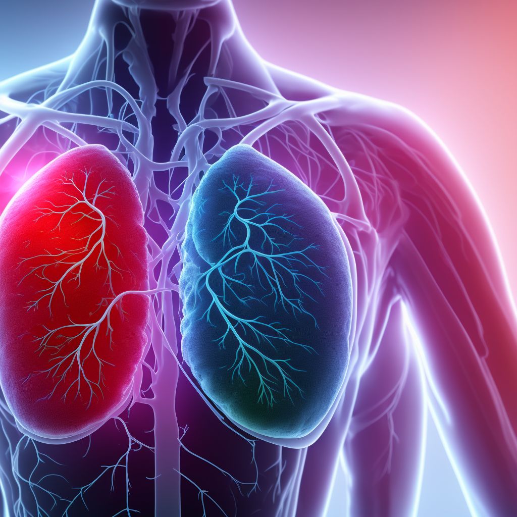 Partial anomalous pulmonary venous connection digital illustration