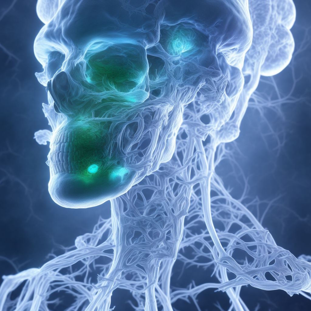 Other malformations of precerebral vessels digital illustration