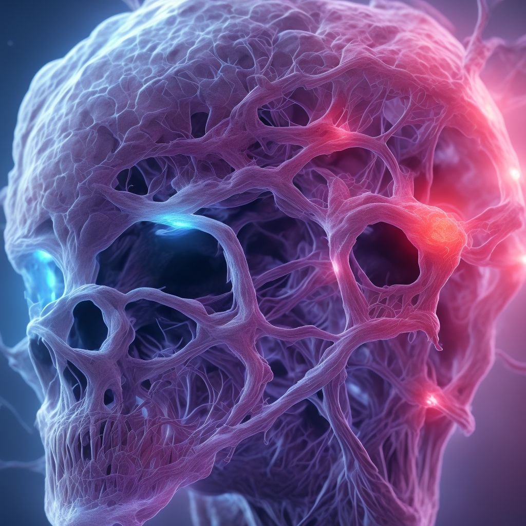 Other malformations of cerebral vessels digital illustration