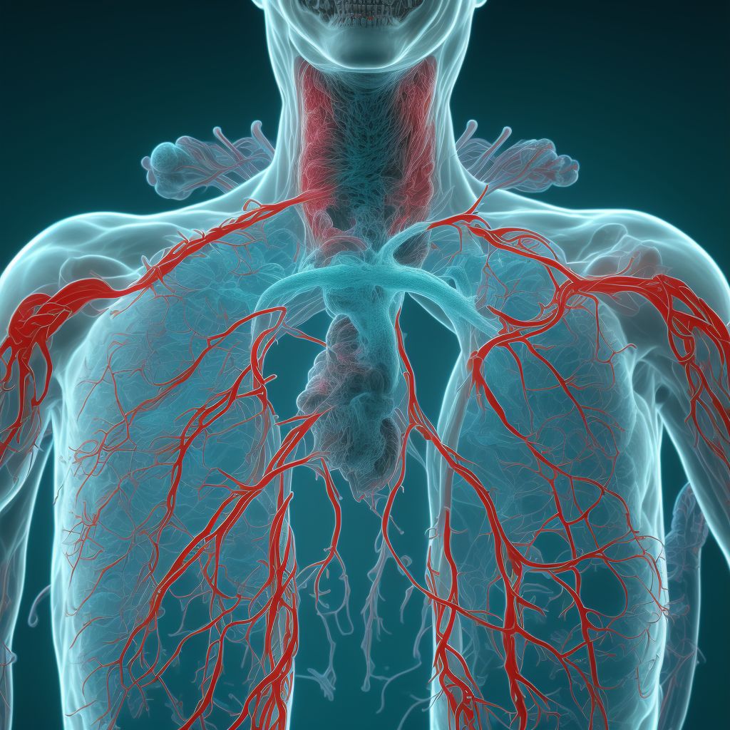 Other specified congenital malformations of circulatory system digital illustration