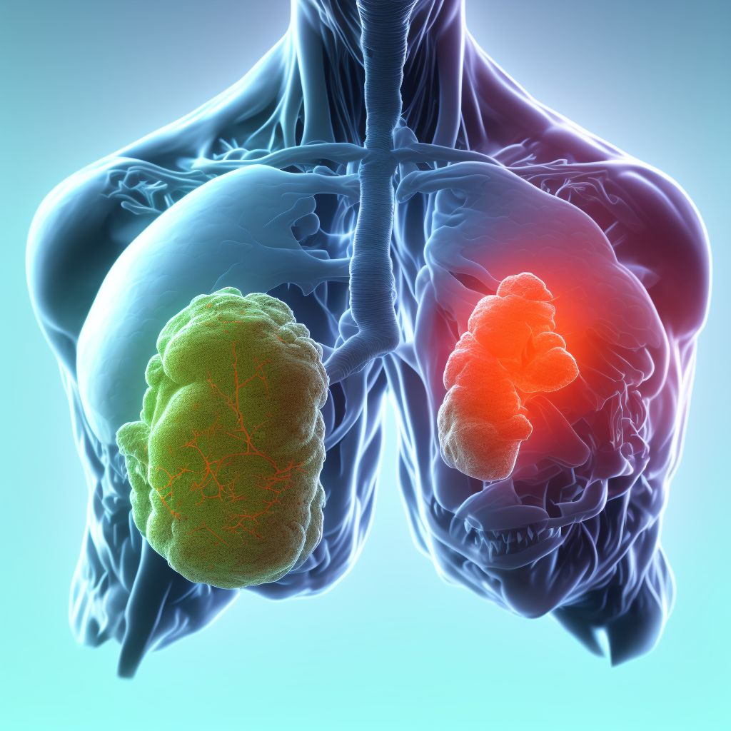 Congenital malformation of lung, unspecified digital illustration