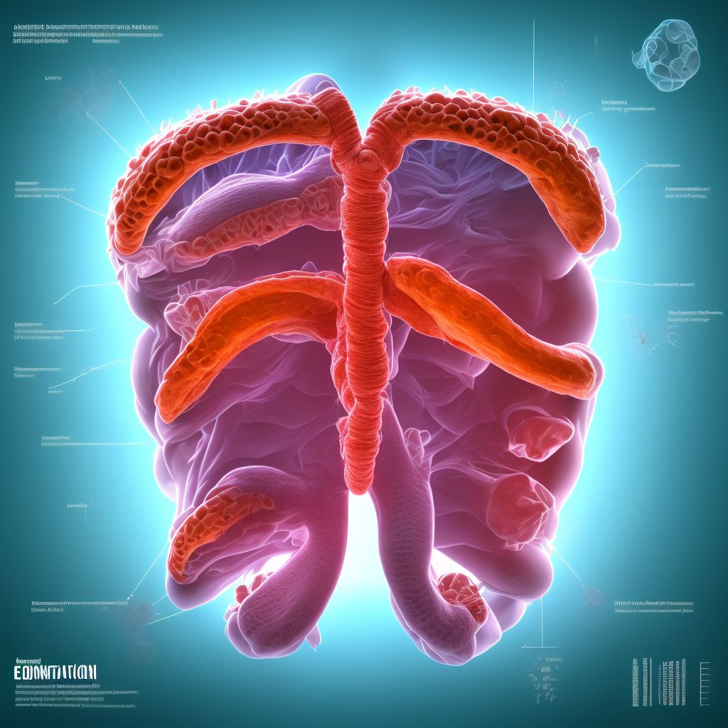 Congenital malformation of esophagus, unspecified digital illustration