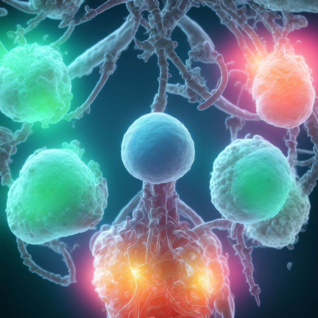 Congenital torsion of ovary digital illustration